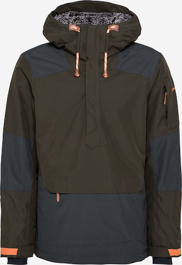 ICEPEAK Jacke in nachtblau / dunkelbraun / orange, Produktansicht