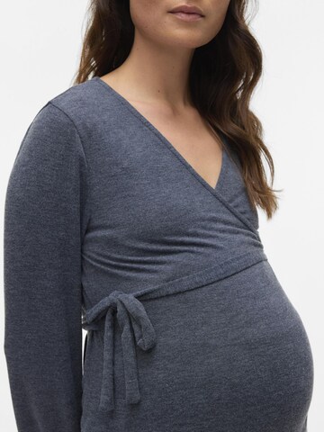 MAMALICIOUS Shirt 'MLAda Tess' in Grey
