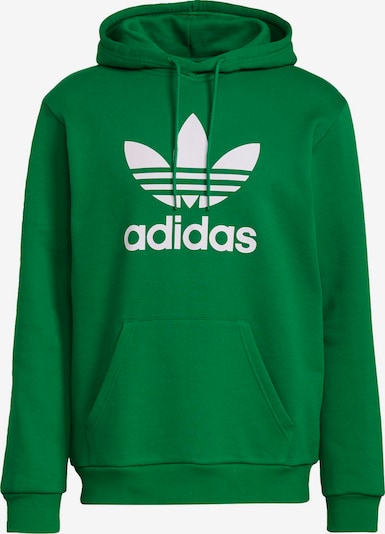 Bluză de molton ADIDAS ORIGINALS pe verde / alb, Vizualizare produs