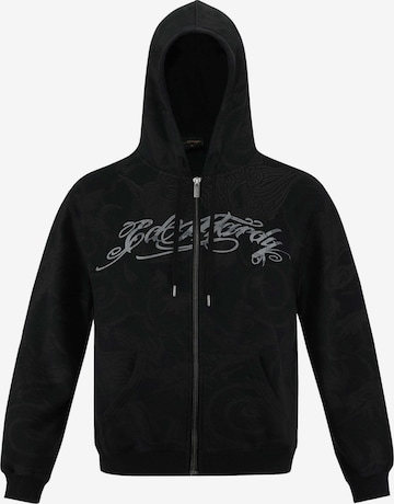 Ed Hardy - Casaco em moletão 'Drag Shadow' em preto: frente