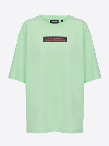 UNFOLLOWED x ABOUT YOU Тениска 'HIGH' в зелено: отпред