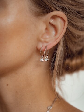 Hey Happiness Ohrringe 'Eyes and Lips' in Silber: Vorderseite