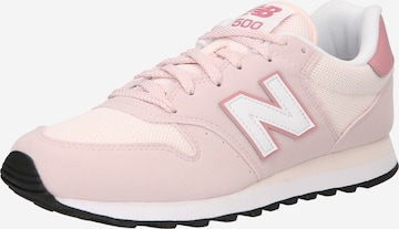 Baskets basses '500' new balance en rose : devant