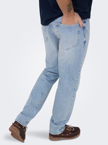 Tapered Jeans 'ONSYoke' di Only & Sons in blu