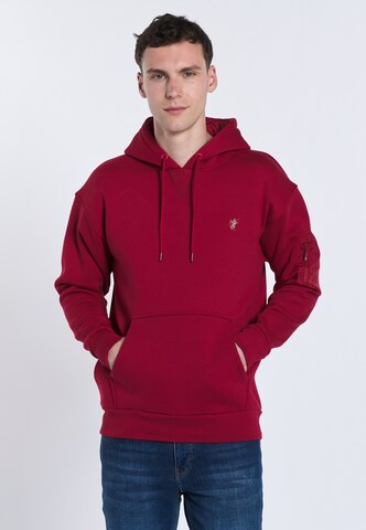 DENIM CULTURE - Sudadera 'SAORO' en rojo: frente