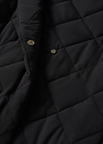 MANGO Winter Coat 'Verdure' in Black