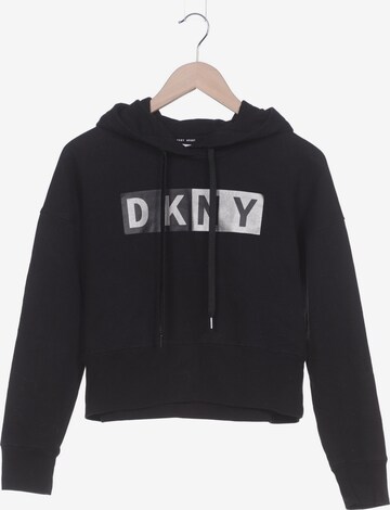 DKNY Sweatshirt & Zip-Up Hoodie in XS in Black: front