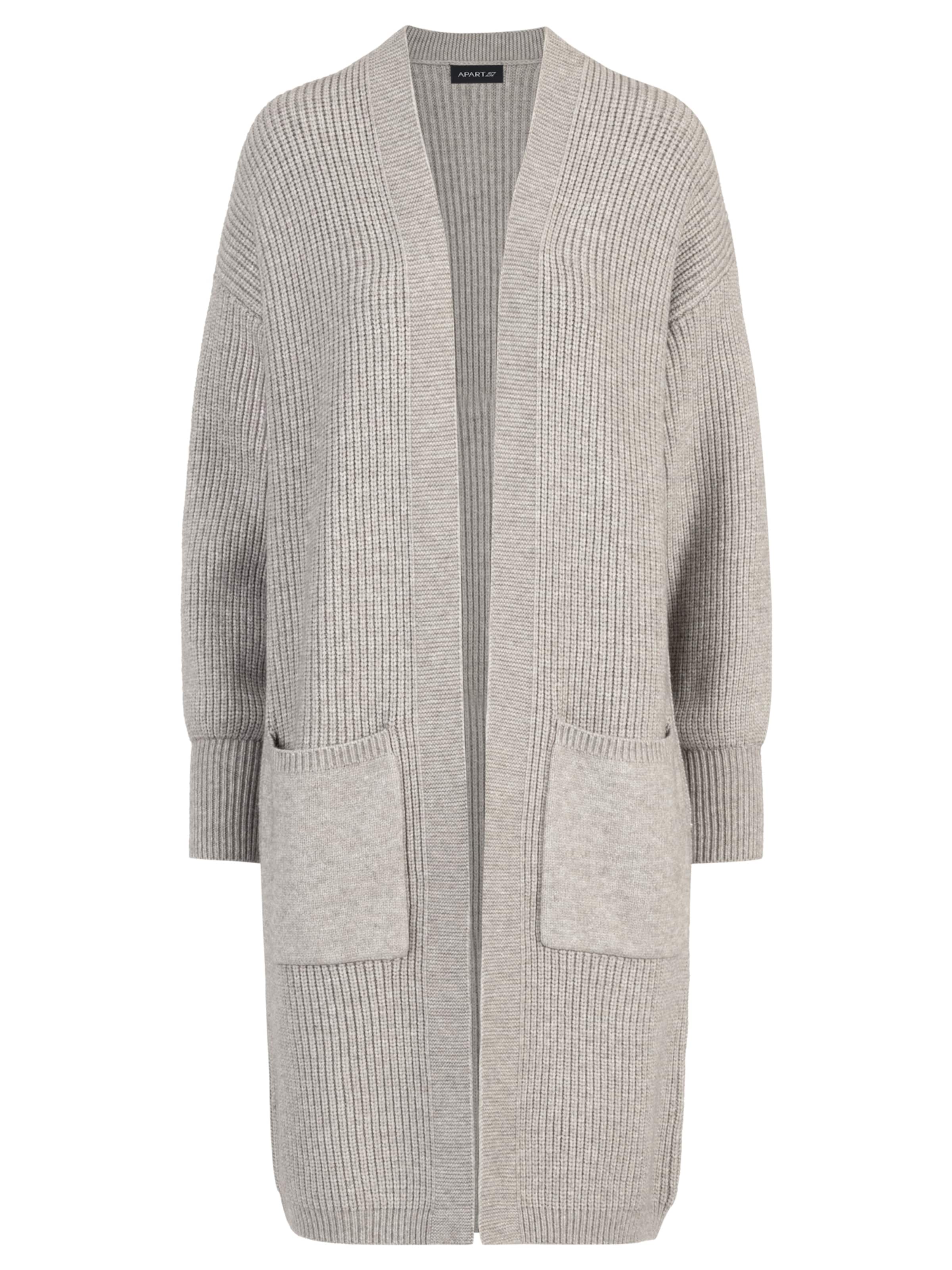 APART Knit Cardigan in Grey: front