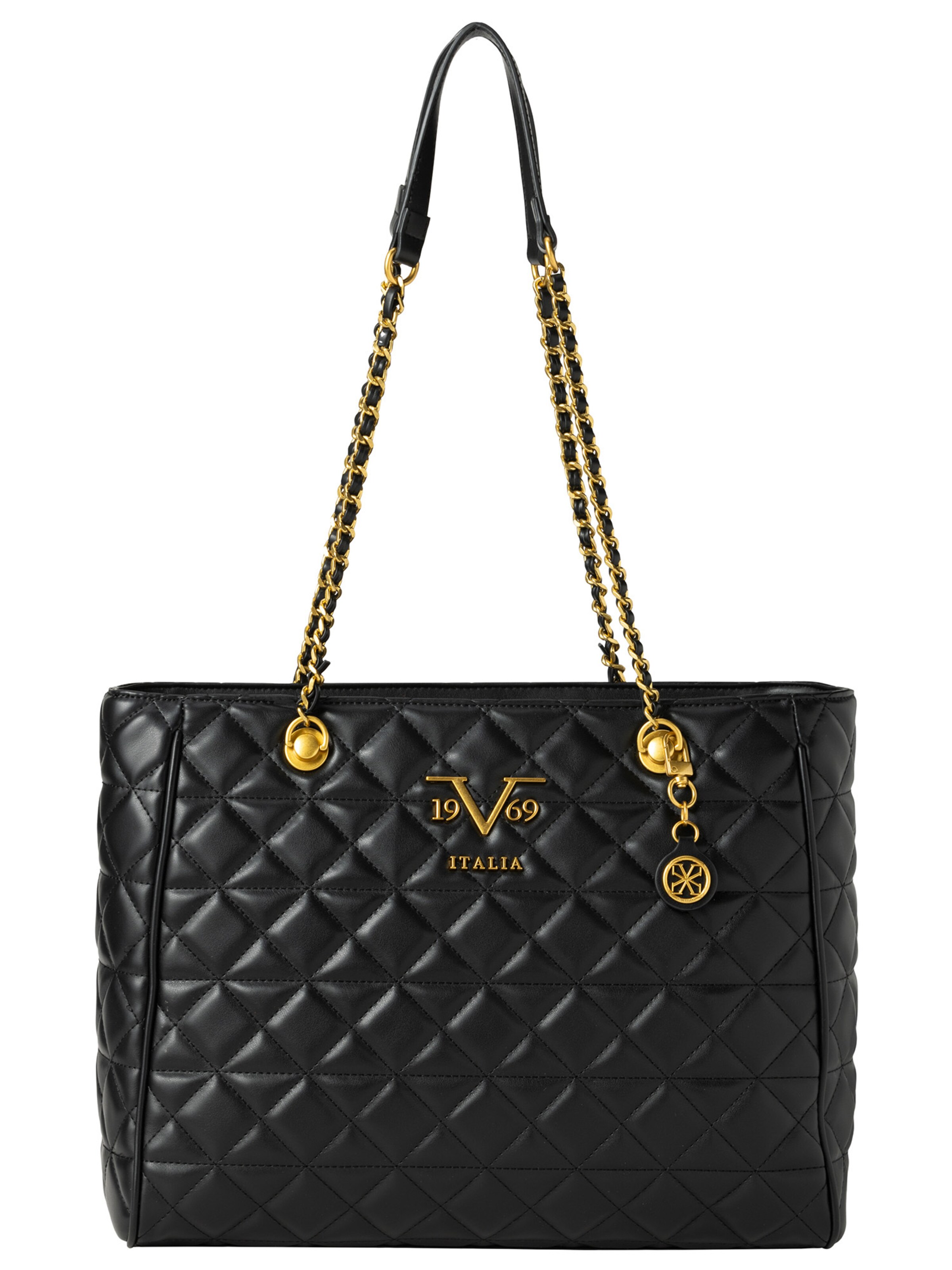 19V69 ITALIA Shopper táska 'LOU' - fekete: elől