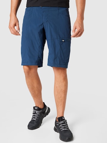 VAUDE Regular Workout Pants 'Tamaro' in Blue: front