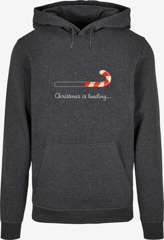 Merchcode Sweatshirt 'Christmas Loading' in Grau: predná strana