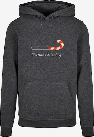Sweat-shirt 'Christmas Loading' Merchcode en gris : devant