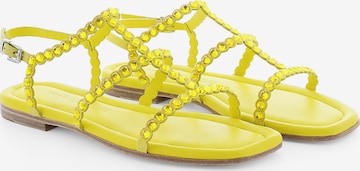 Kennel & Schmenger Strap Sandals ' HOLLY ' in Yellow