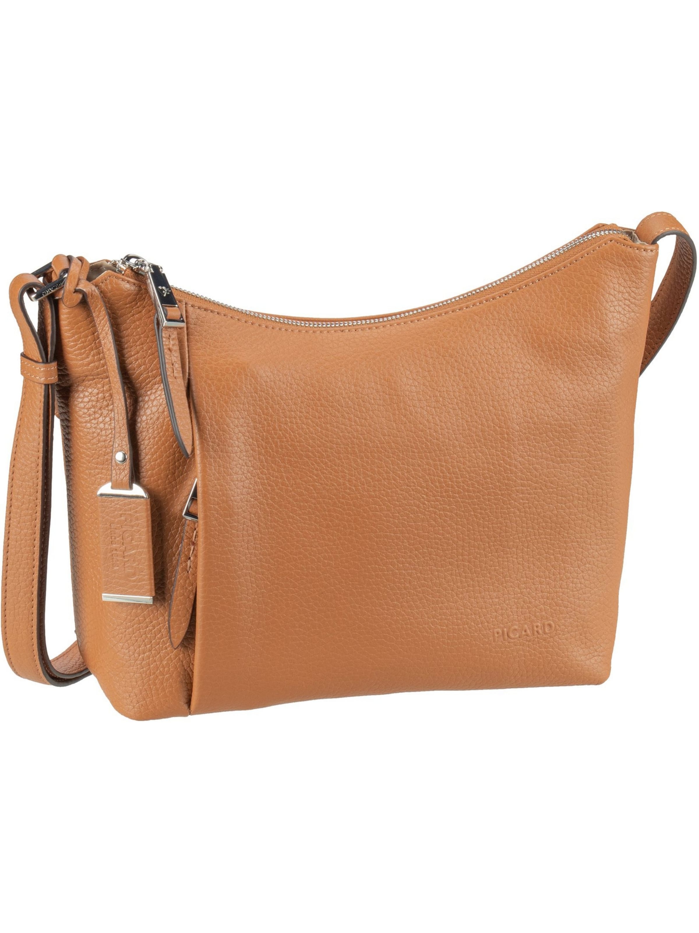 Picard Schoudertas 'Pure' in Bruin: voorkant