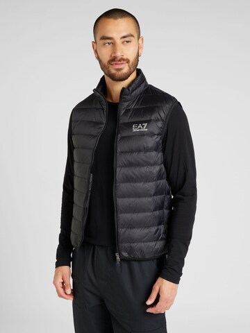 Gilet EA7 Emporio Armani en noir : devant