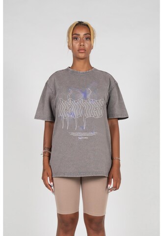 MJ Gonzales Shirt 'METAMORPHOSE V.5' in Grey: front