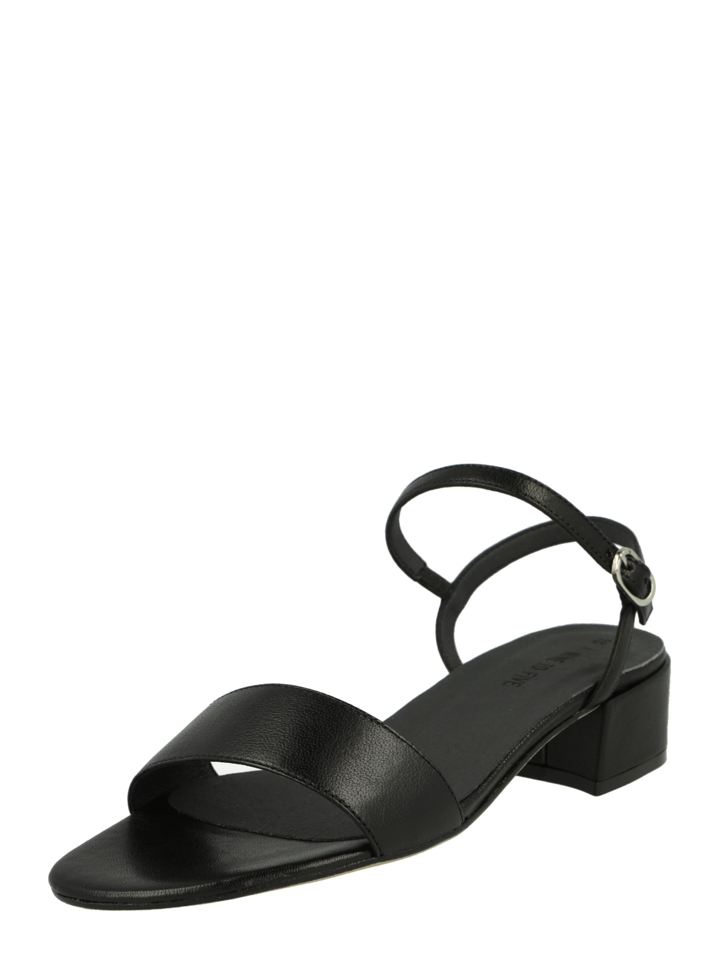 NINE TO FIVE Sandal i svart: framsida