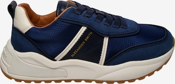 Baskets basses Alexander Smith en bleu : devant