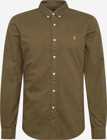 Chemise Polo Ralph Lauren en vert : devant