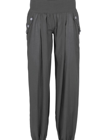 malito more than fashion Harem Pants in Grey: front