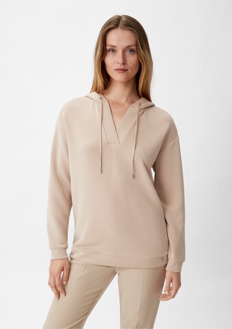 Sweat-shirt COMMA en beige : devant