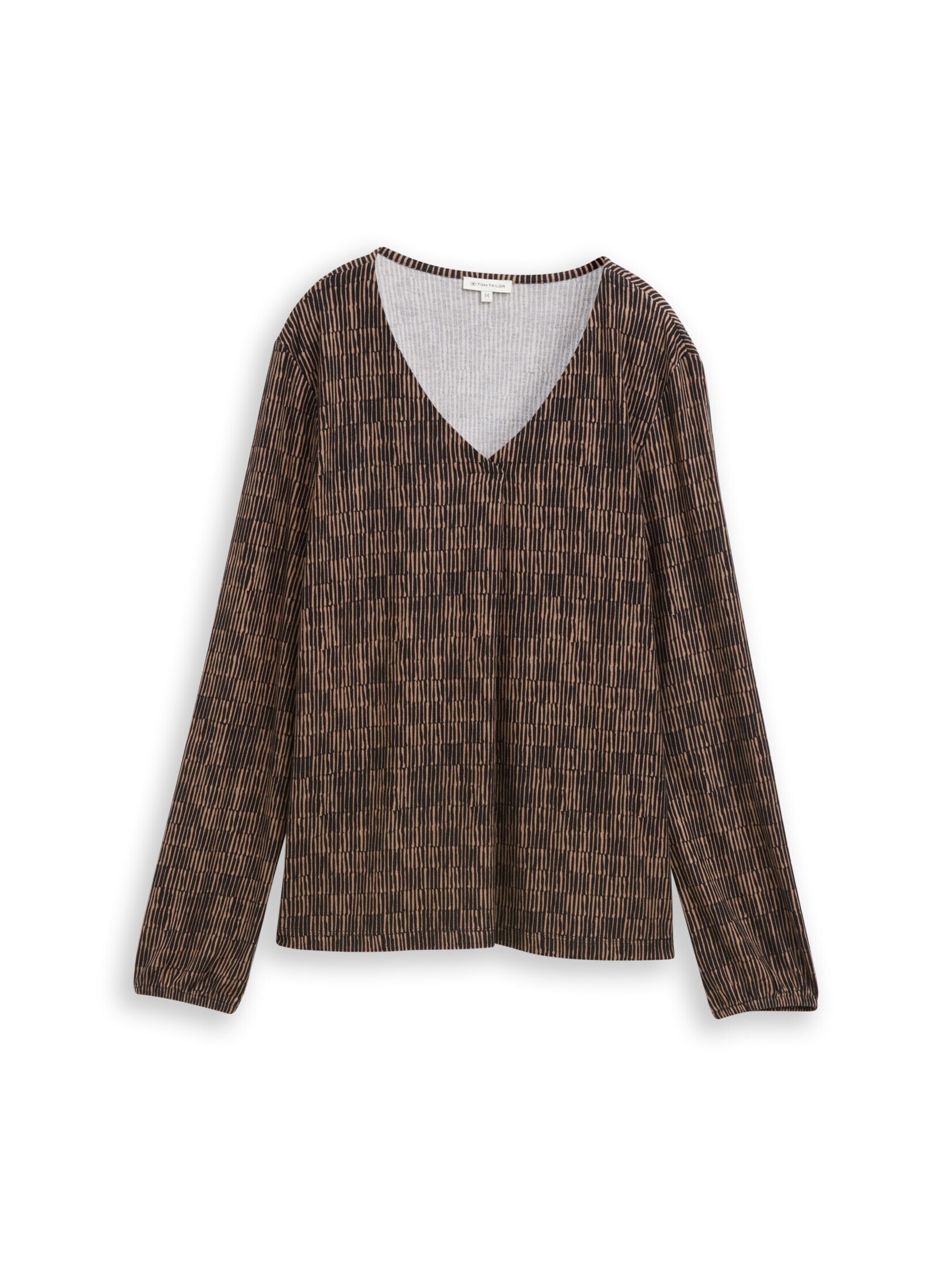 TOM TAILOR Shirt in Bruin: voorkant