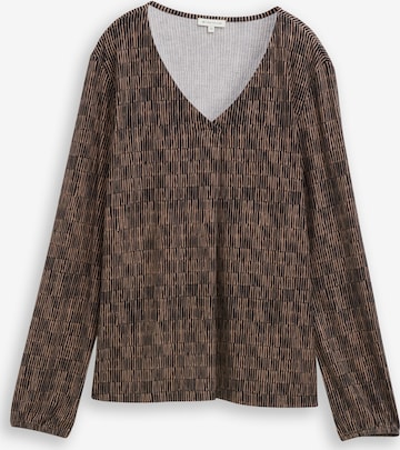 TOM TAILOR Shirt in Bruin: voorkant