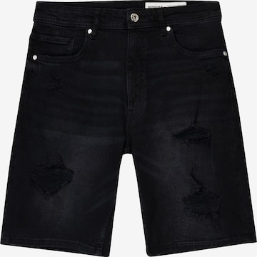 Bershka Regular Farkut värissä musta: etupuoli