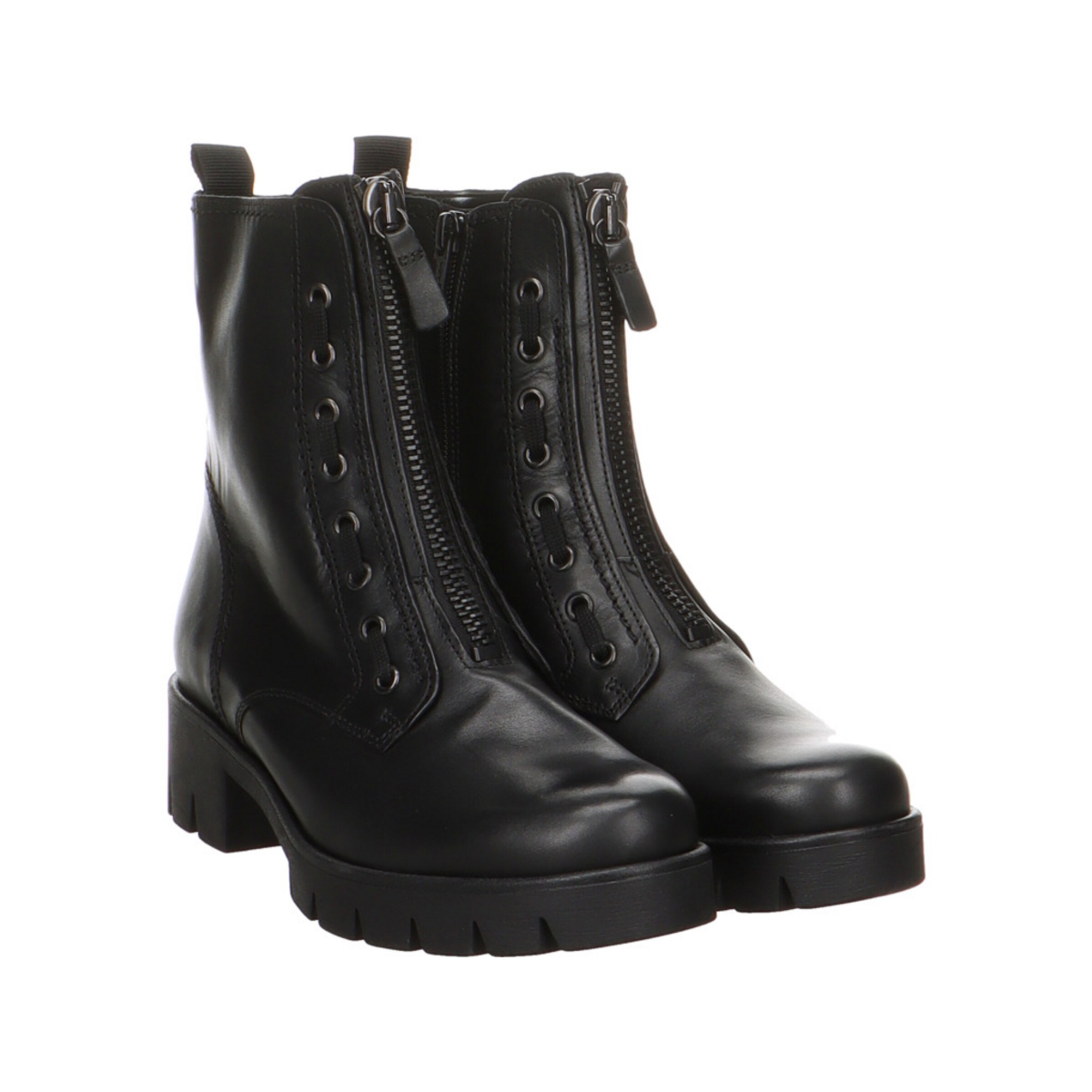 GABOR Lace-up bootie in Black