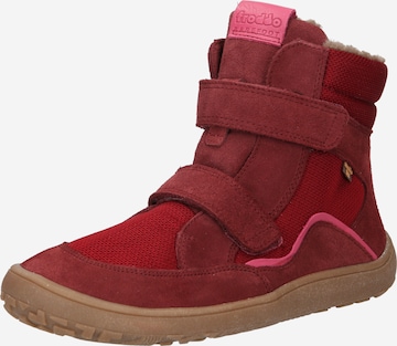 Froddo Snow Boots in Red: front
