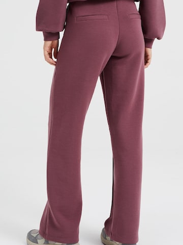 purpurinė WE Fashion Laisvas Kelnės su kantu