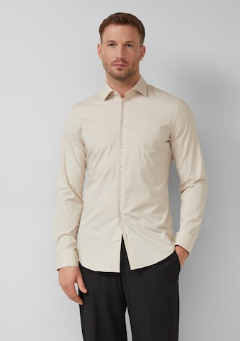 s.Oliver Regular fit Button Up Shirt ' ' in Beige