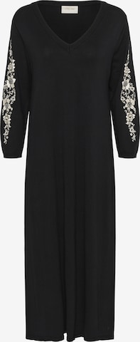 Rochie tricotat 'Villea' de la Cream pe negru: față