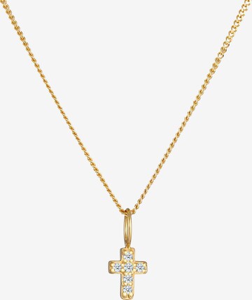 Elli DIAMONDS Halskette Kreuz in Gold