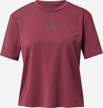 T-shirt fonctionnel 'UFORU' ADIDAS SPORTSWEAR en rouge : devant