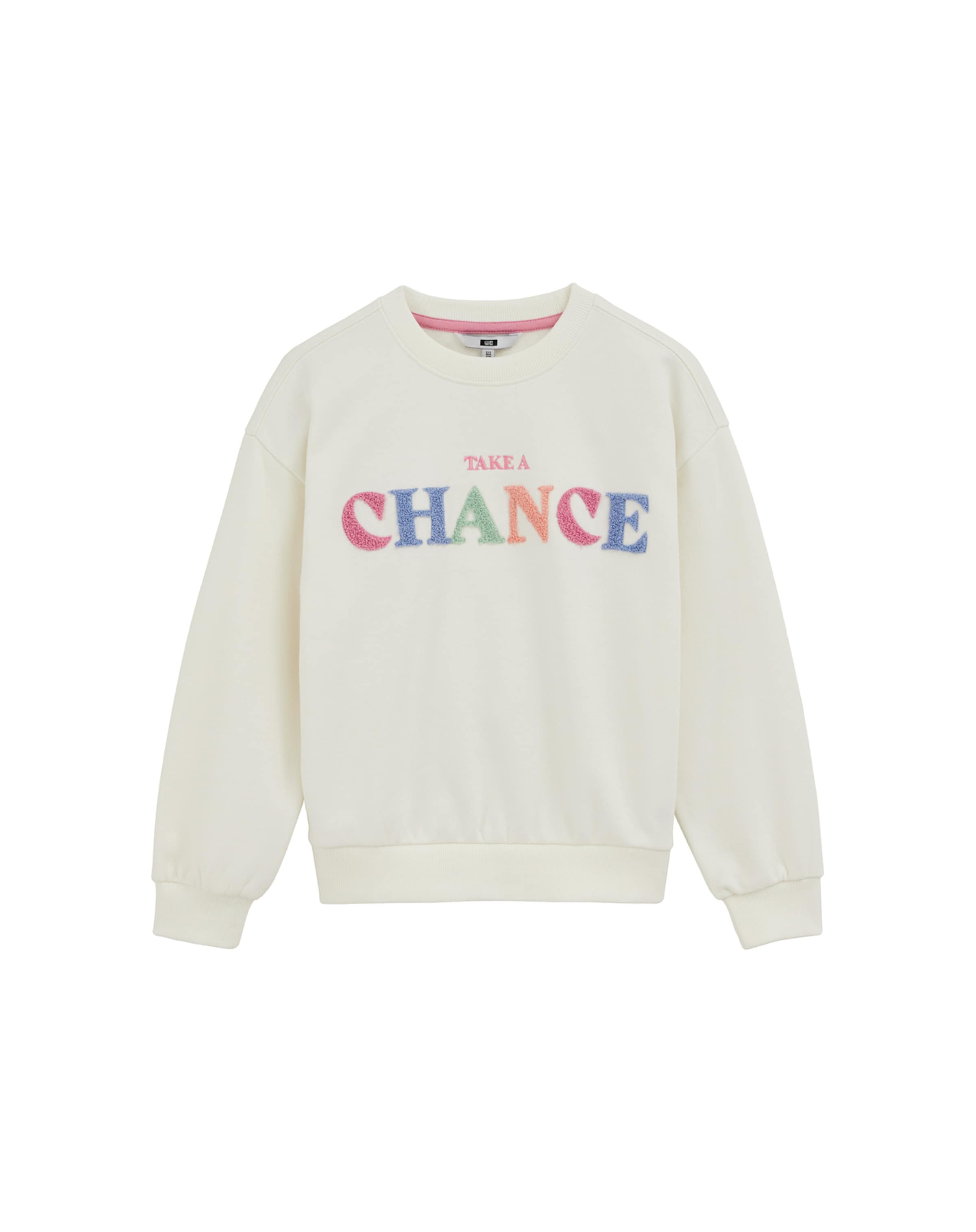 WE Fashion Sweatshirt in Wit: voorkant