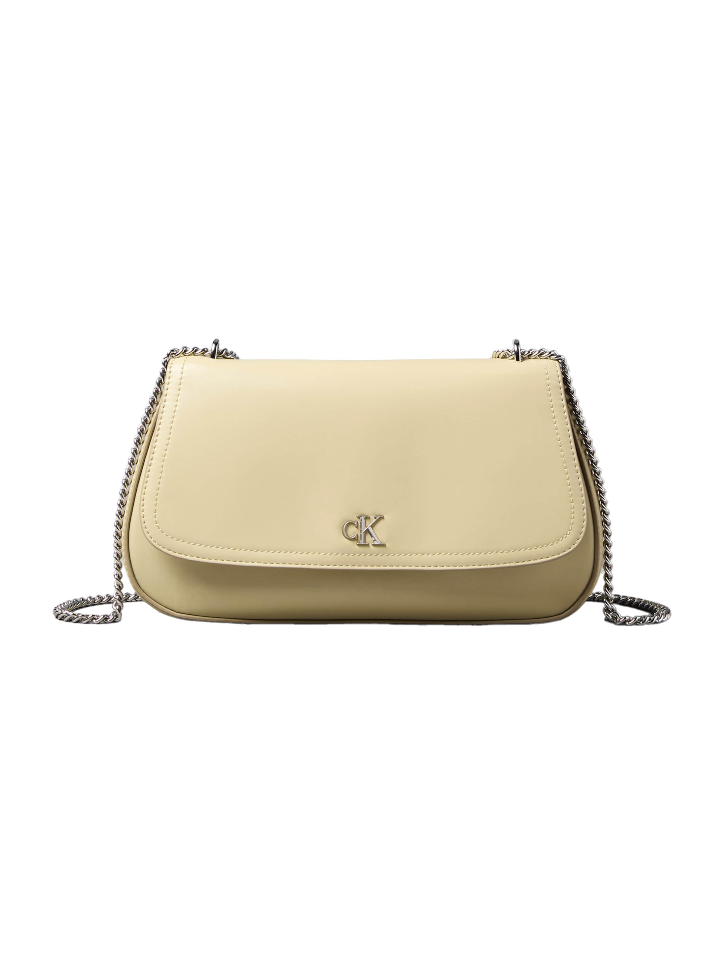 Calvin Klein Skuldertaske i beige: forside