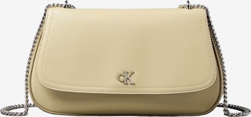 Borsa a spalla di Calvin Klein in beige: frontale