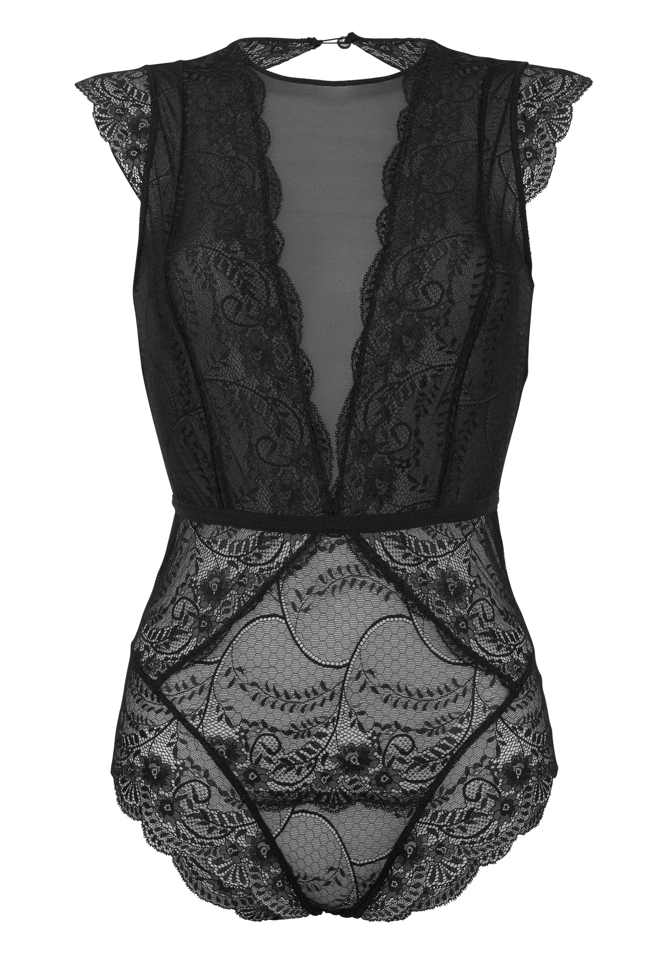 LASCANA Bodysuit in Black: front