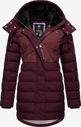 Ragwear - Parka de inverno 'Ashanta' em vermelho: frente