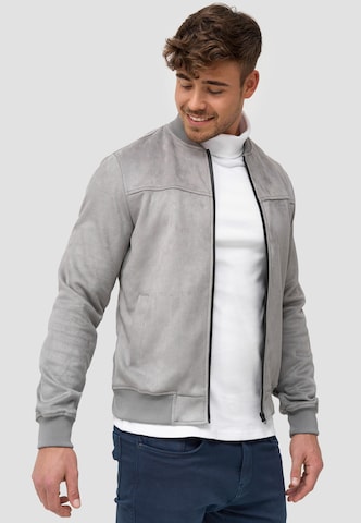 INDICODE JEANS Übergangsjacke 'Ibon' in Grau