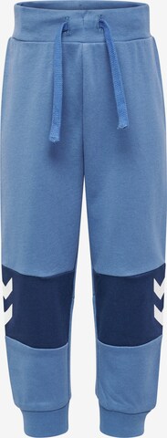 Hummel Regular Pants in Blue: front