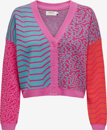 ONLY Knit cardigan 'ADORA' in Pink: front