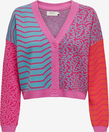 ONLY Knit Cardigan 'ADORA' in Pink: front