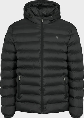 U.S. POLO ASSN. Přechodná bunda 'Artur' – černá: přední strana