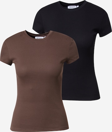 WEEKDAY Shirt in Brown: front