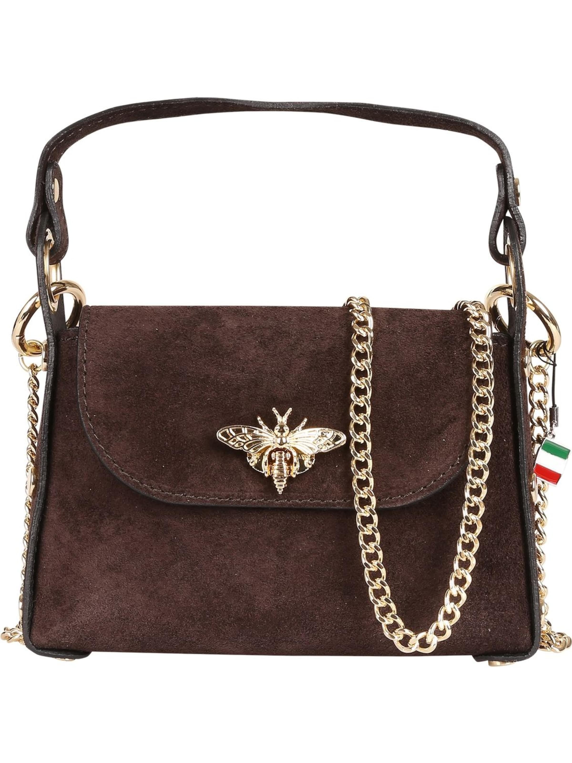 Sac bandoulière Florence en marron : devant