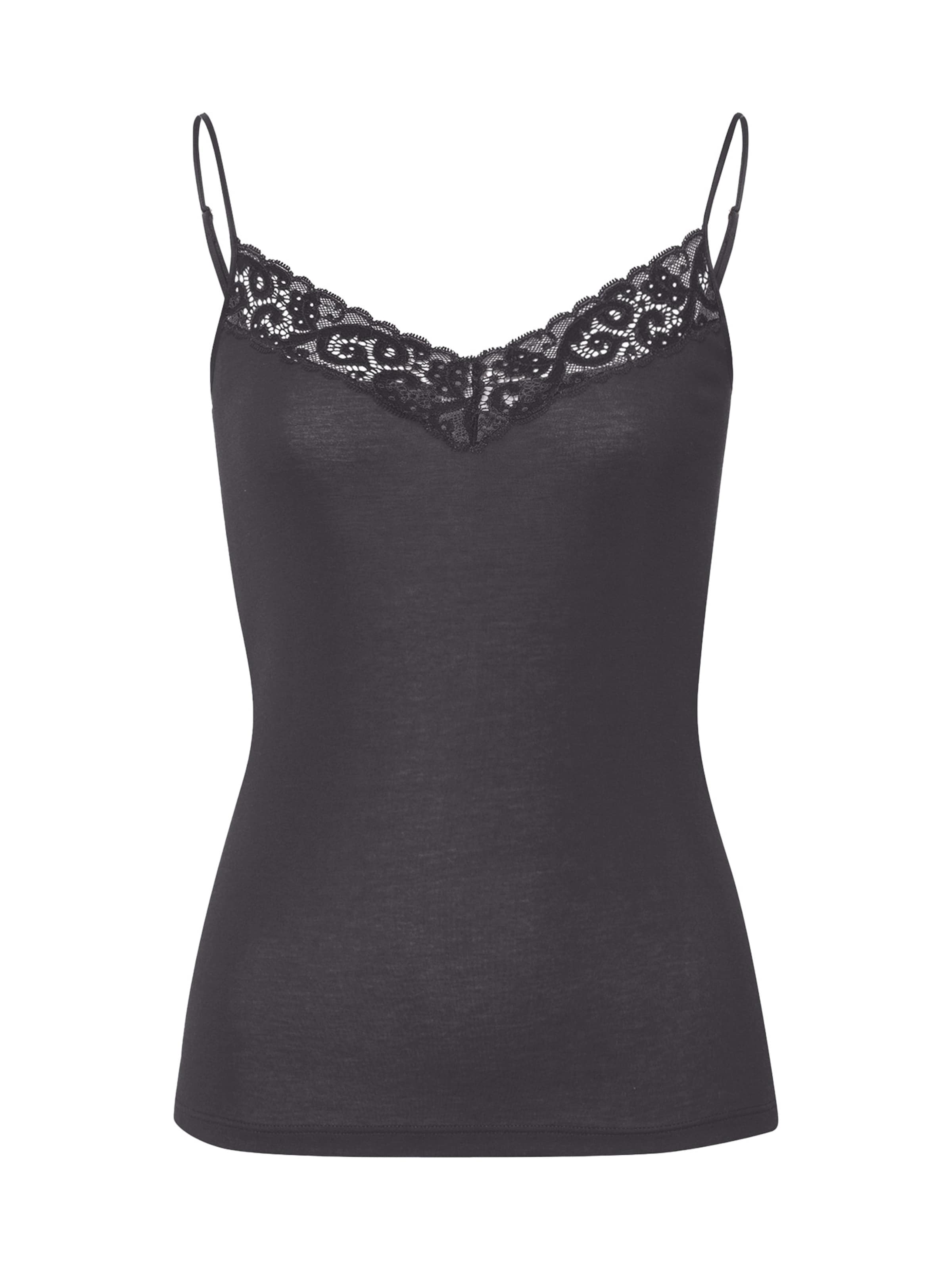 Haut ' Moments ' Hanro en noir : devant