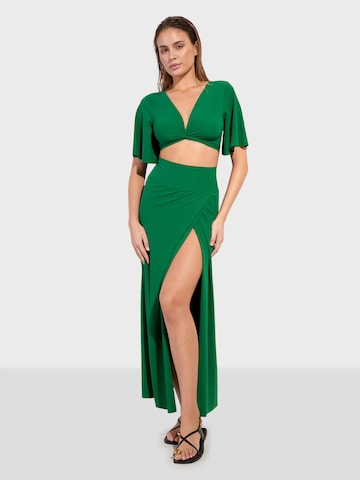 PAIN de SUCRE - Falda 'Judie' en verde: frente