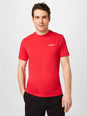 T-Shirt ARMANI EXCHANGE en rouge : devant